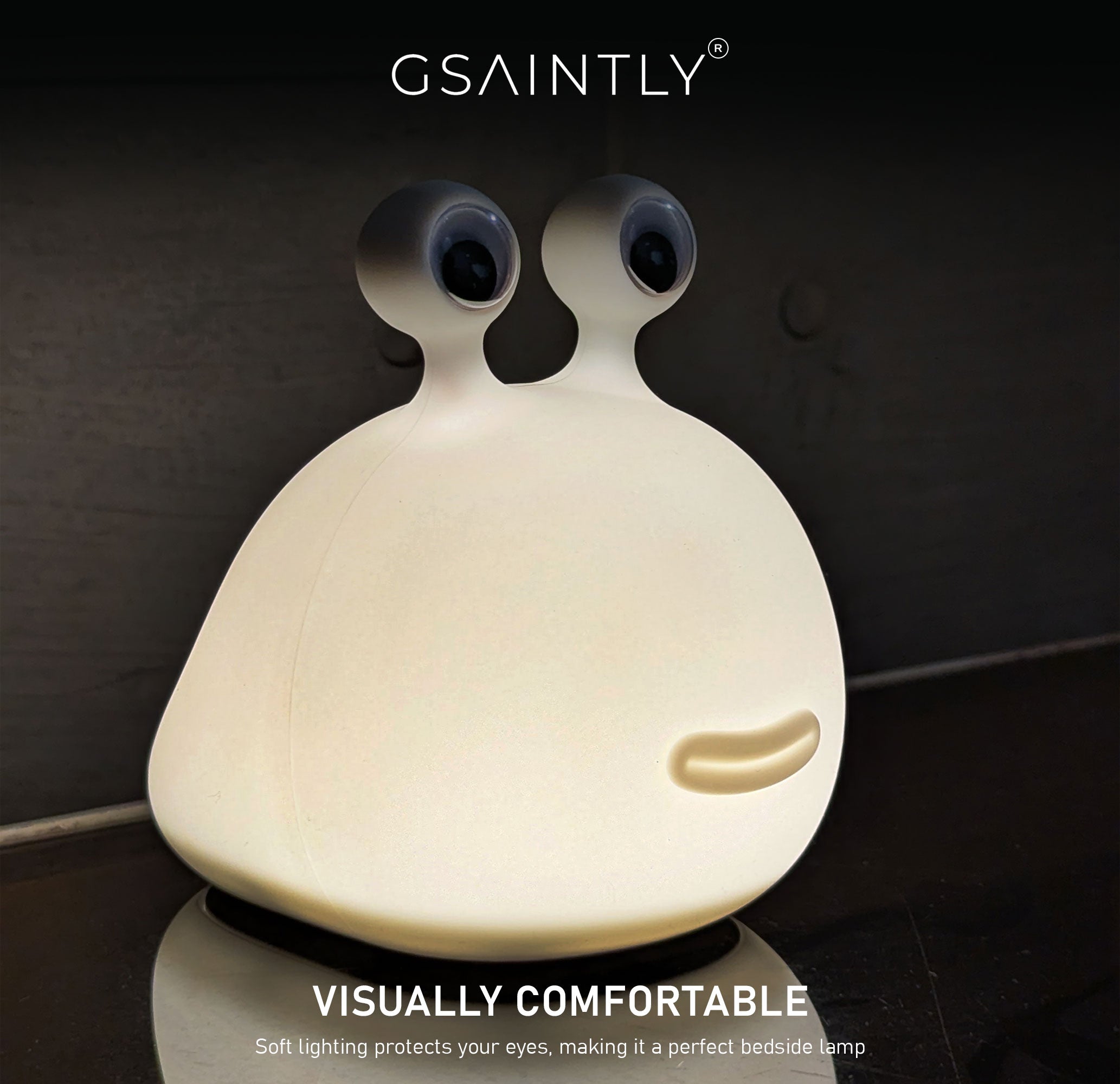 Slug Shaped Silicone Night Light/Lamp