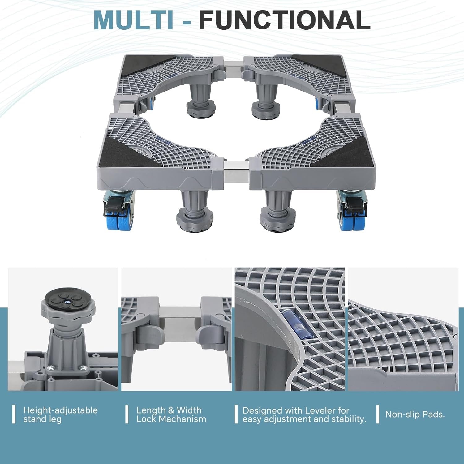 Adjustable Washing Machine Stand