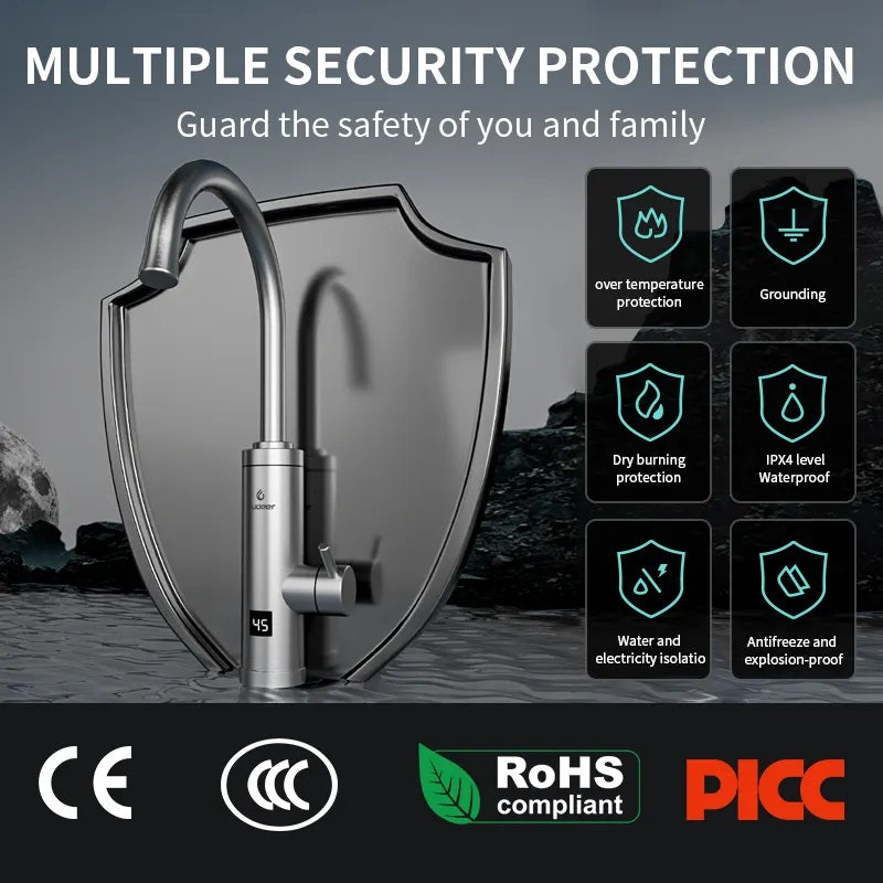 Stainless Steel Electric Instant Hot Water Faucet