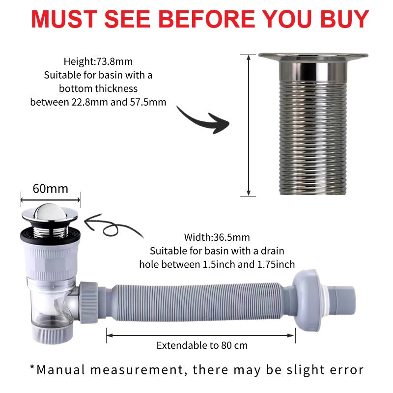 Wash Basin Drain Pipe