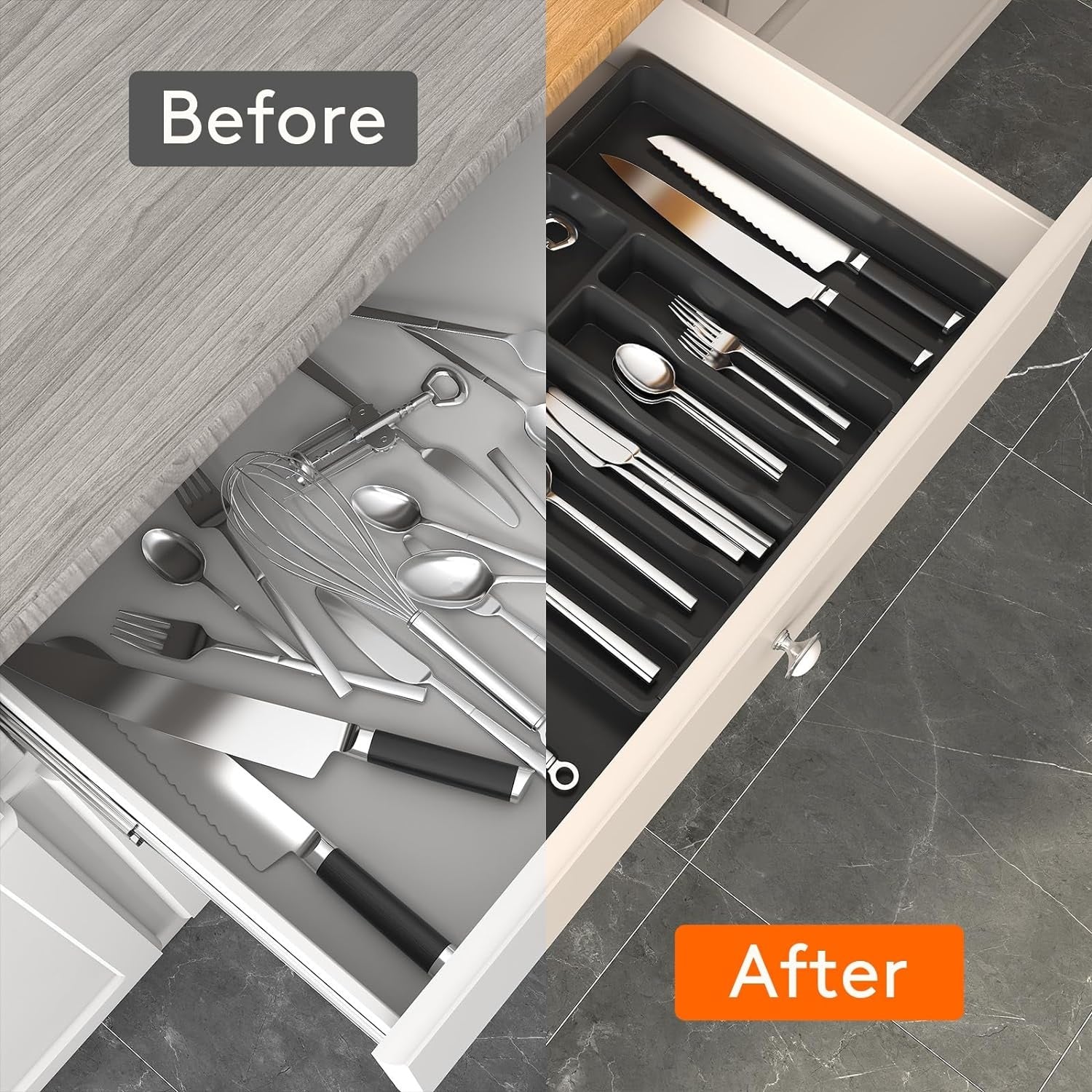 Expandable Kitchen Drawer Organizer