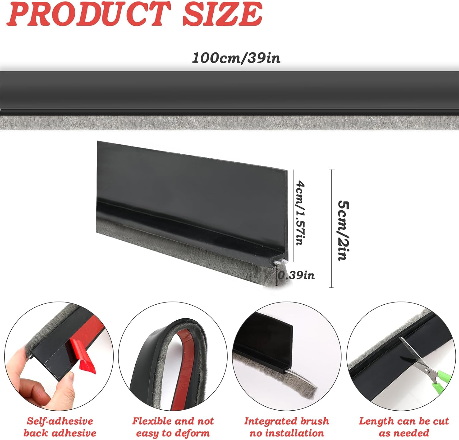 Door Bottom Seal Strip