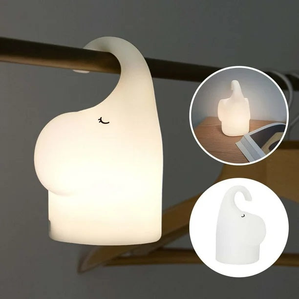 Silicone Hanging Elephant Night Light/Lamp for Kids